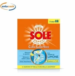 CURA LA LAVATRICE AL LIMONE 6 IN 1 2 FLACONI 250 ML SOLE