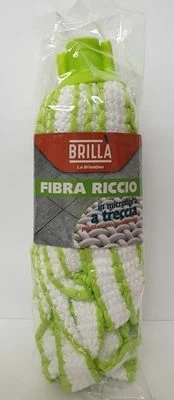 MOP IN MICROFIBRA A TRECCIA VERDE BIANCO