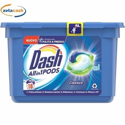 DASH PODS 3 IN 1 ALL IN 1 CLASSICO 18 PZ REGOLARE 1 DASH PODS 3 IN 1 ALL IN 1 CLASSICO 18 PZ REGOLARE