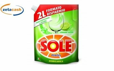 SOLE PIATTI 2 LITRI LIMONE VERDE ECORICARICA 1 SOLE PIATTI 2 LITRI LIMONE VERDE ECORICARICA