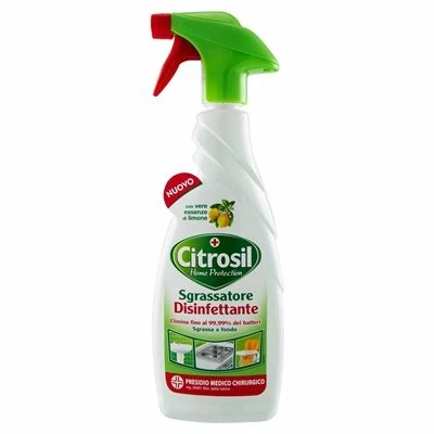 SGRASSATORE DISINFETTANTE CITROSIL SPRAY CON ESSENZA DI LIMO 1 SGRASSATORE DISINFETTANTE CITROSIL SPRAY CON ESSENZA DI LIMO