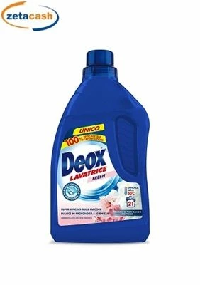 DETERSIVO LAVATRICE FIORI BIANCHI E DI PESCO 21 LAVAGGI DEOX 1 DETERSIVO LAVATRICE FIORI BIANCHI E DI PESCO 21 LAVAGGI DEOX