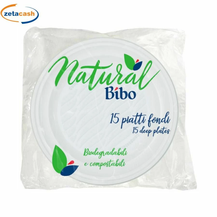 PIATTI FONDI BIODEGRADABILI 15 PEZZI 1 PIATTI FONDI BIODEGRADABILI 15 PEZZI