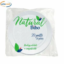 PIATTI DESSERT BIODEGRADABILI 20 PEZZI