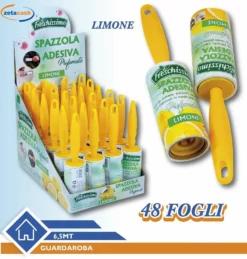 SPAZZOLA ADESIVA 48 FOGLI LIMONE