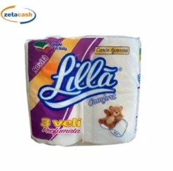 CARTA IGIENICA LILLA 4 ROTOLI PROFUMATA 3 VELI