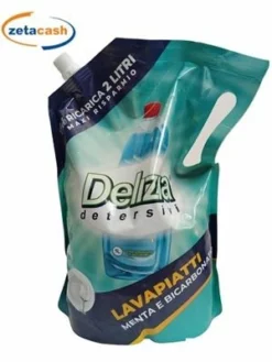 ECORICARICA DETERSIVO PIATTI DELIZIA MENTA E BICARBONATO 2L