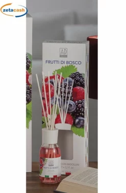 DIFFUSORE FRAGRANZA 125ML CON MIDOLLINI AI FRUTTI DI BOSCO