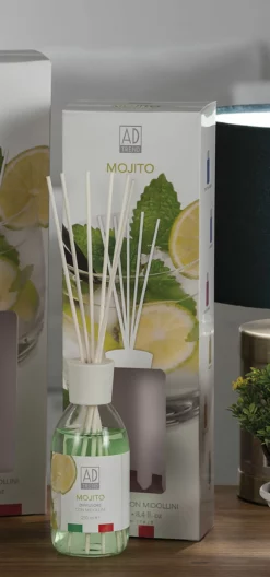 DIFFUSORE DI FRAGRANZA CON MIDOLLINI 250 ML MOJITO