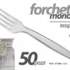 FORCHETTE 50 PZ IN PLASTICA 4 DENTI CM 16
