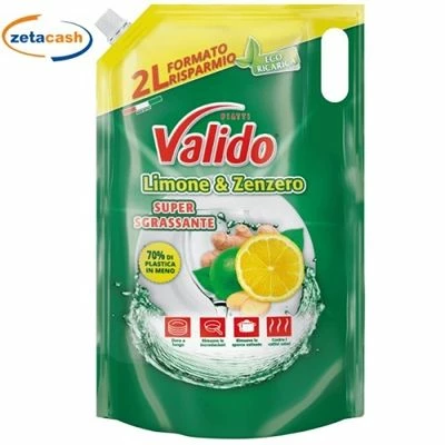 VALIDO LAVAPIATTI LIMONE E ZENZERO 2 LITRI 1 VALIDO LAVAPIATTI LIMONE E ZENZERO 2 LITRI