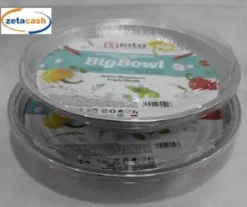 VASCHETTA TONDA IN ALLUMINIO CON COPERCHIO TRASPARENTE