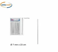 CANNUCCE 35 PEZZI BIANCHE CARTA COCKTAIL 23CM