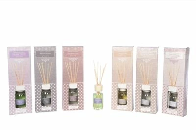 DIFFUSORE DI FRAGRANZA CON BASTONCINI IN COTONE 125 ML 1 DIFFUSORE DI FRAGRANZA CON BASTONCINI IN COTONE 125 ML