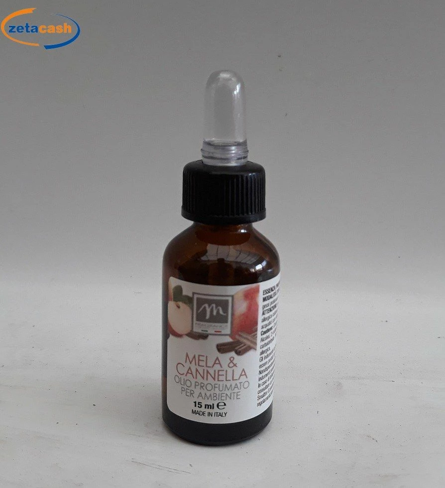 OLIO ESSENZIALE MELA E CANNELLA PROFUMATO PER AMBIENTE 15 ML 1 OLIO ESSENZIALE MELA E CANNELLA PROFUMATO PER AMBIENTE 15 ML