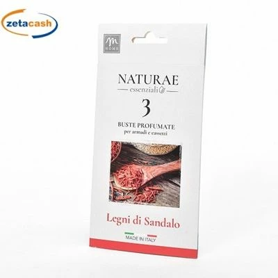 BUSTE PROFUMATE LEGNI DI SANDALO 3 PZ 1 BUSTE PROFUMATE LEGNI DI SANDALO 3 PZ