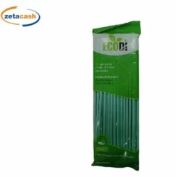 CANNUCCE 40 PEZZI VERDI FLESSIBILI 24 CM ECODI BIO