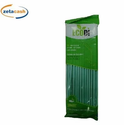 CANNUCCE 40 PEZZI VERDI FLESSIBILI 24 CM ECODI BIO 1 CANNUCCE 40 PEZZI VERDI FLESSIBILI 24 CM ECODI BIO
