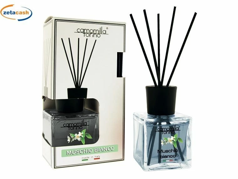 DIFFUSORE PER AMBIENTE A FORMA DI CUBO MUSCHIO BIANCO 200 ML 1 DIFFUSORE PER AMBIENTE A FORMA DI CUBO MUSCHIO BIANCO 200 ML