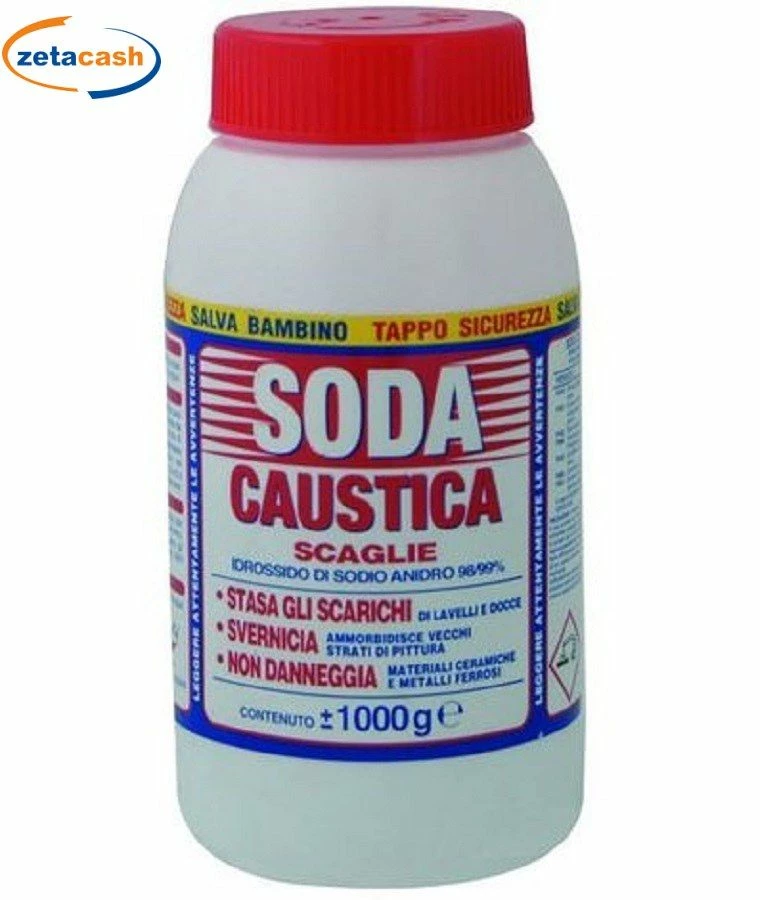 SODA CAUSTICA IN SCAGLIE 1000GR 1 SODA CAUSTICA IN SCAGLIE 1000GR