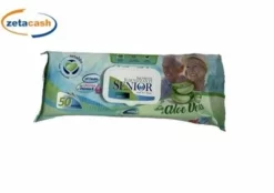 SALVIETTE IGENIZZANTI SENIOR 50 PEZZI ALOE VERA