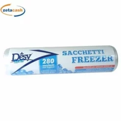 SACCHETTI FREEZER 280 PEZZI CON LEGACCI 23X32 CM
