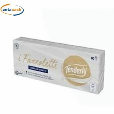 TENDERLY FAZZOLETTI 10 PACCHI 4 VELI CAREZZA DI LATTE 1 TENDERLY FAZZOLETTI 10 PACCHI 4 VELI CAREZZA DI LATTE