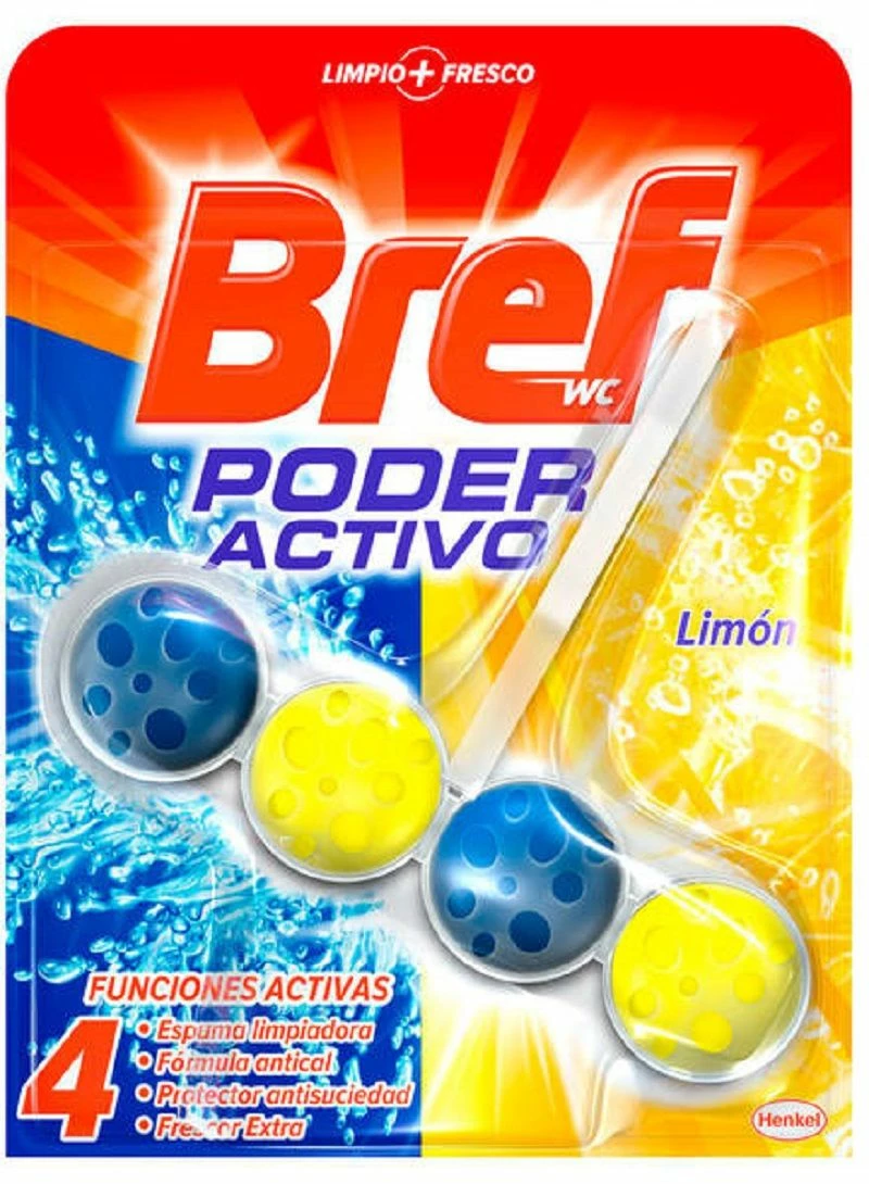 BREF TAVOLETTE WC POWER ACTIVE LIMONE 50 GR 1 BREF TAVOLETTE WC POWER ACTIVE LIMONE 50 GR