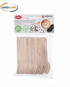 CUCCHIAIO 50 PEZZI DA CAFFE IN LEGNO 11 CM